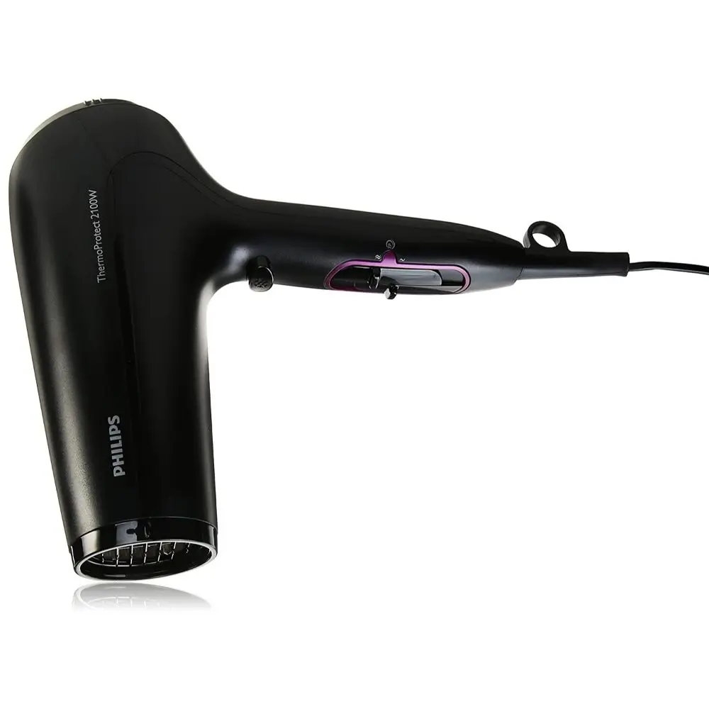 Philips secador de pelo HP8230, 2100 vatios, 6 velocidades, termoprotector  potente, 220 voltios, negro, portátil, flujo de aire|Secadores de pelo| -  AliExpress