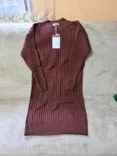 Knitted Dresses Robe Sweater Loose Maxi Oversize Long-Sleeve Winter Womens Vestido Autumn