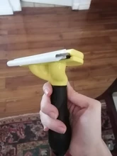 Peine de acero inoxidable para perros y mascotas, cepillo para quitar el pelo, herramienta de aseo para gatos, mango suave, accesorios para productos para mascotas #2