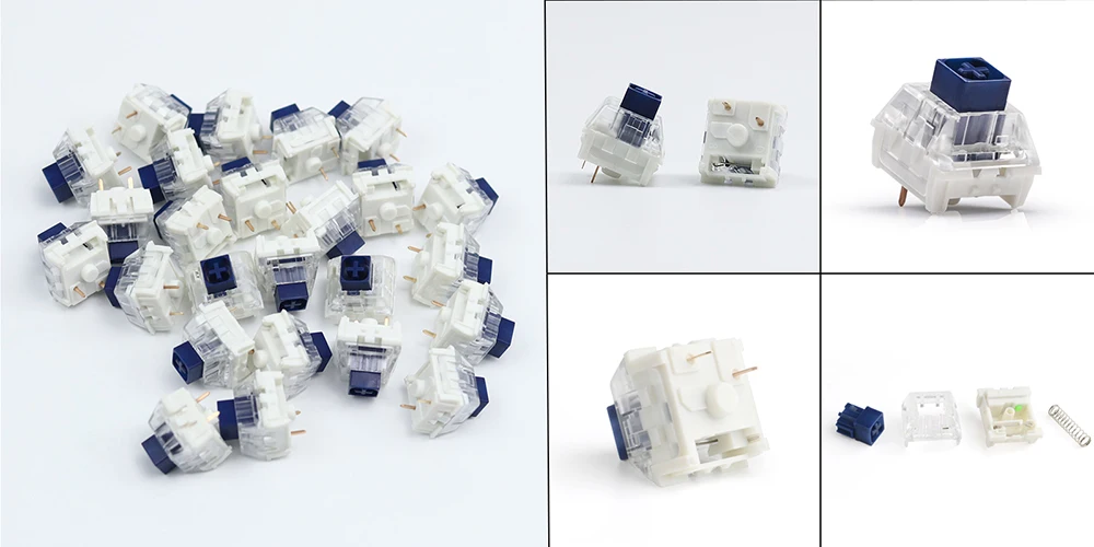 royal branco interruptor diy teclado mecânico vermelho