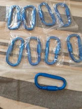 Lixada-mosquetón de supervivencia, conjunto con rizador, cierre de tornillo, gancho colgante, hebilla, equipo de escalada, acampada, 9 Uds.