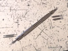 Herramienta de reloj de 4 pines, 7 piezas, resorte de aguja de pino, barra de posado, pasador, conjunto de correa de reloj de reparación, eliminación de correa de reloj