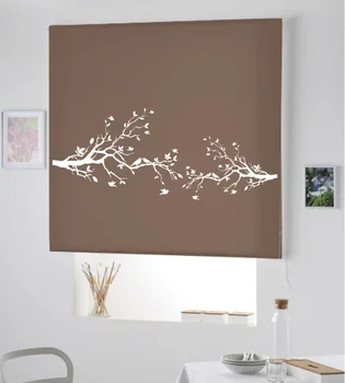 

Blind Iroa roll with drawing/Branches! ROLLER BLINDS TRANSLUCENT! (CAFE 100X175)