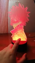 Led-Light 3d-Lamp Bedroom Decor Gift Manga Acrylic Academia Cool Dabi Anime Colorful