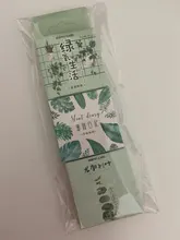 45 unids/pack verde menta cuarderno de recortes con pegatinas decorativas palo etiqueta diario pegatinas papelería pegatinas para álbum