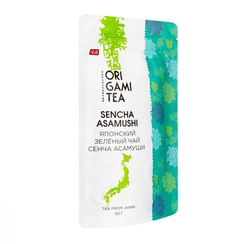 

Japanese green tea origami tea "asumushi sencha", leaf, 50 gr