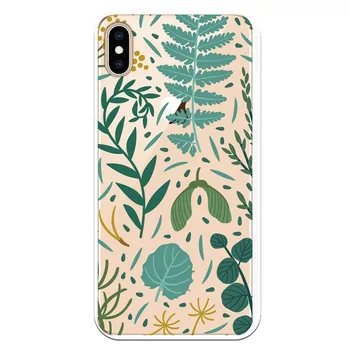 

Stand case costume drawing Leaves WP022 for Apple IPhone XS Max