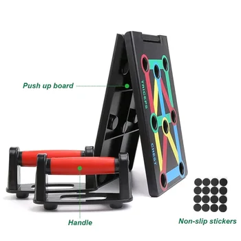 

9 in 1 Push up Board Body Building Fitness ABS Engineering Plastic Stands Pair Bars Pushup Exercise Trainer Sport Push Up