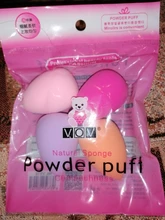 Esponja de maquillaje 4 unids/pack belleza maquillaje fundación de Puff conjunto seco y húmedo esponja Puff de polvo para cara líquido fundación crema