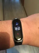 Correas de mi banda 5 adecuado para Xiaomi pulsera 3/4/5/6 Correa 04 línea 304 de metal de acero inoxidable pulsera