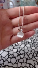 Pendant Necklace Opal Fashion Jewelry NEHZY Apple-Shape 45CM 925-Sterling-Silver Pink