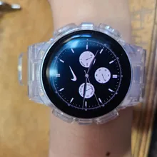 Correa de reloj de TPU para Samsung Galaxy Active 2, Correa deportiva transparente + funda para Galaxy Active 2 40mm