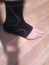 1 piezas elástico tejido Fitness tobillo Protector deporte pie Junta compresión fija para ciclismo Yoga entrenamiento correr tobillo soporte