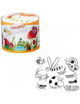 

STAMPS FOAM AND RUBBER STAMPOMINOS ALADINE INSECT