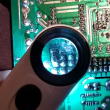 Microscope Magnifier Loupe Jewelry Led-Light Handheld for Circuit-Boards Hallmarks 