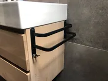 Towel-Hanger Multilayer-Accessories Wall-Mounted Bathroom-Space Black Aluminum Matte