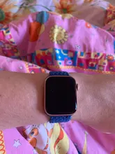 Correa trenzada Solo para Apple Watch, banda de 44mm, 40mm, 38mm, 42mm, pulsera de tela elástica de nailon serie iWatch 3 4 5 Se 6