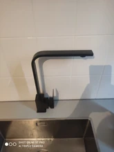 Faucet Sinks Kitchen-Mixer Water-Crane Tap Tap-Basin Swivel-Spout Rotating Matte Black