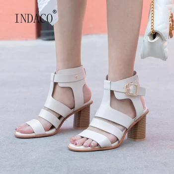

Gladiator Sandals Women 2020 Summer Sandals Leather Sandals for Women Summer 7cm