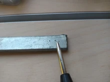 Herramienta de punzonado central multifuncional, 5 pulgadas, con resorte central, marca de indentación de madera, herramienta para carpintería