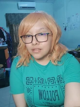 MSIWIGS-Peluca de cabello sintético flequillo lateral para mujer