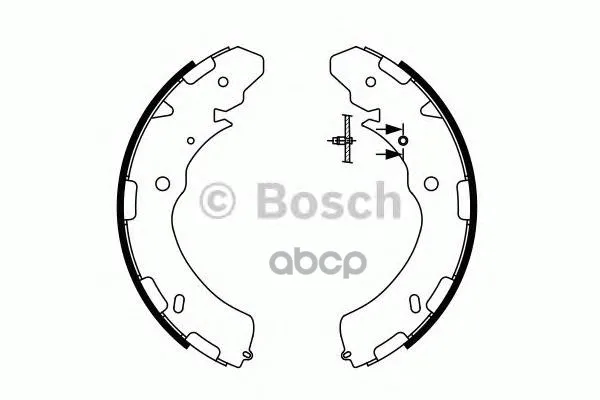 Колодки Тормозные Барабанные Mitsubishi: L 200 04-, Pajero Sport Ii 08- Bosch арт. 0986487758