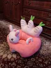 Funda de asiento de apoyo para sofá de bebé, silla de felpa para aprender a sentarse, cuna de nido cómoda, lavable, sin relleno