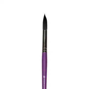 

Synthetic round brush, for watercolor and acrylic, long handle, No. 12