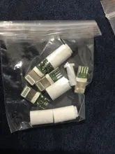 4 unids/lote base Dock Lightning USB macho con Chip Junta y no Chip de YT2157Y DIY montado Cable de carga haciendo uso de teléfono