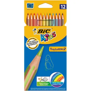

(Top 10 drives) sucking pen BIC TROPICOLORS'2 12 colors