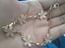 MINHIN-pulsera de cadena ornamental con flores pequeñas para niña, accesorio de banquete encantador, joyería elegante para mujer