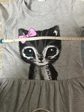 TANGUOANT-vestido con estampado de gato para niña, ropa gris para niña, ropa para niño de 0 a 8 años, novedad de verano, gran oferta