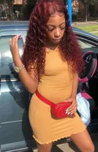 Pelucas frontales de encaje de cabello humano Borgoña, prearrancadas, rizadas, con encaje frontal, densidad completa del 200%, 99j pelo rizado, nudos blanqueados