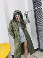 Gabardina larga informal de manga larga para mujer, abrigo informal con diseño de lujo para primavera y otoño