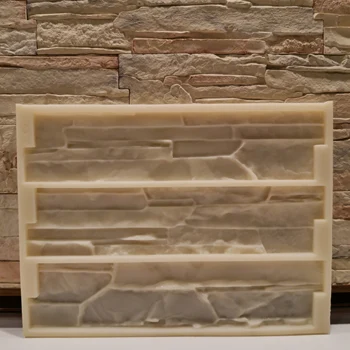 

flexible polyurethane mold for the production of gypsum or concrete tiles under slate, classic style, wall decor