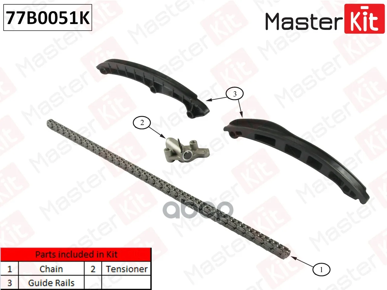 Kit Timing Chain Vag 1.4 Tsi Cavc Cthc 06-77b0051k Master | Бытовая техника