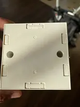 Caja de montaje para termostato doméstico, plástico blanco, grueso, 86mm