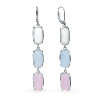 

Silver earrings with alpanite sunlight sample 925