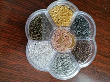Anillos abiertos de Color dorado y plateado para hacer joyas, 1010-1450pcs3 4 5 6 7 8 10mm