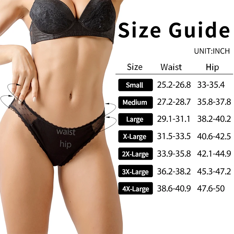 3Pack Sexy Lace Leakproof Menstrual Panties New Breathable Fast Absorbent Underwear Women Menstrual Briefs plus size lingerie 6