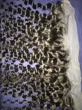 Encaje Frontal transparente con mechones, extensiones con ondas al agua, mechones con Frontal Miss Cara 100%, cabello humano Remy