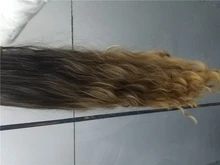 HENRY-Suarez Ombre marrón oscuro de agua a largo de la peluca de la onda de alta temperatura disfraz diario de Cosplay parte media peluca sintética para las mujeres Afro