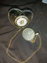 Chupete y chupete para bebé con 26 letras, sin BPA, de silicona, pezón infantil, dorado, ostentoso, Dummy Soother