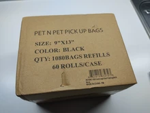 Dog-Poop-Bags Garbage-Bags Petnpet Black Unscented Large Earth-Friendly-900/1080 60/56-Rolls