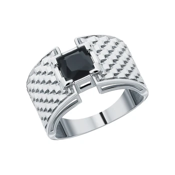

Silver ring with cubic zirconia sunlight sample 925