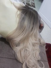 HENRY MARGU-peluca larga de cabello ombré ondulado para mujer, cabello sintético con flequillo, Natural, resistente al calor, para Cosplay diario