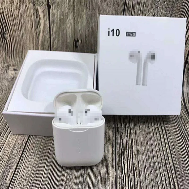 Kphrtek 100 шт комплект i10 TWS Mini Bluetooth 5,0 беспроводные наушники супер стерео басовые наушники бинауральная гарнитура для вызова