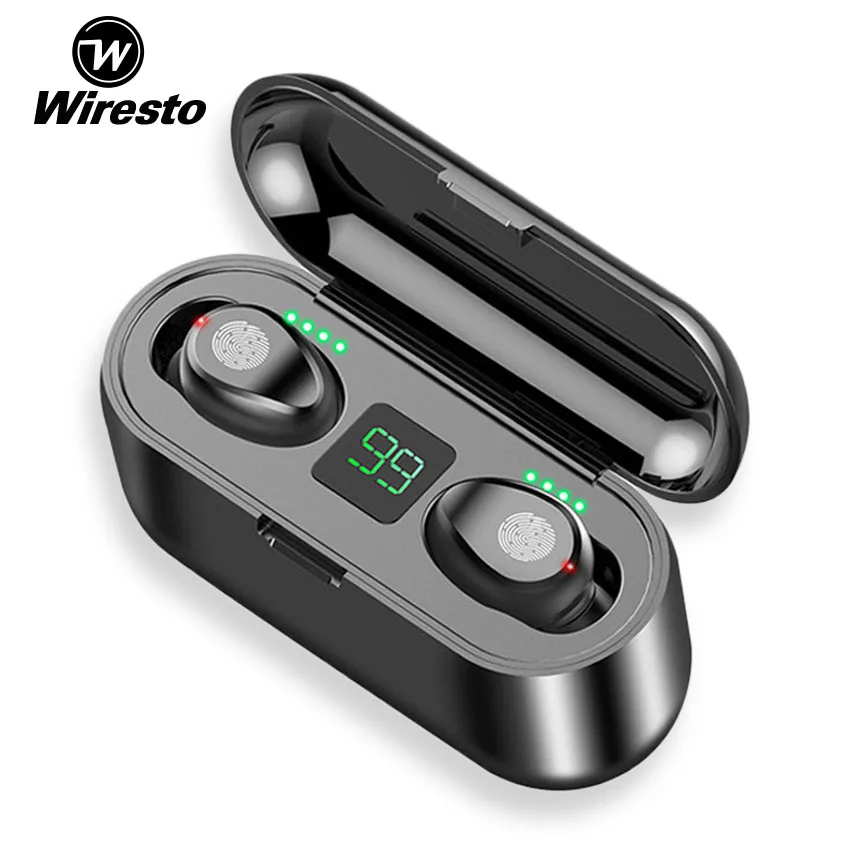 Wiresto Мини Bluetooth наушники True Беспроводной спортивные стерео гарнитура