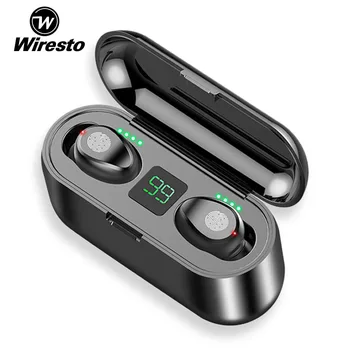 

Wiresto Mini Bluetooth Earphone True Wireless Stereo Sport Headset TWS Earbuds Touch Control Sweatproof Earbuds with Mic