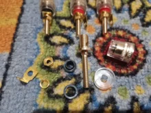 Connector Terminals Amplifier-Speaker Binding-Post Hifi-Cable 4PCS 4MM Gold-Plated Gold-Plated